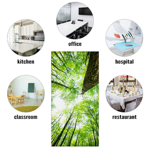 2x4 Fluorescent Light Covers Backlit Film For Classrooms And Offices Easy Install with giant trees design for sensory-friendly spaces