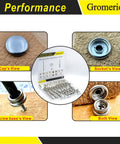 Heavy Duty Snap Fastener Kit With 50 Sets Of 200 Pieces 15mm Marine Grade Stainless Steel Canvas Snaps And 3 Setting Tools
