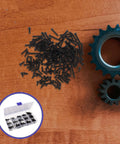 450 Piece Self Tapping Screws Kit Carbon Steel Cross Head Round Screws For Electronics And Small Repairs