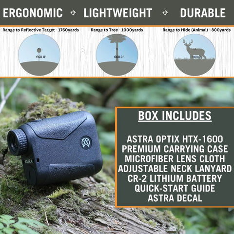 Blazing Fast Laser Rangefinder For Hunting Shooting And Golf With Bright Oled Display Fast Point One Second Lock And Dead Nuts Accurate Plus Minus One Yard Precision Perfect For Rough Trails And Backyard Drills Out To Fifteen Hundred Yards