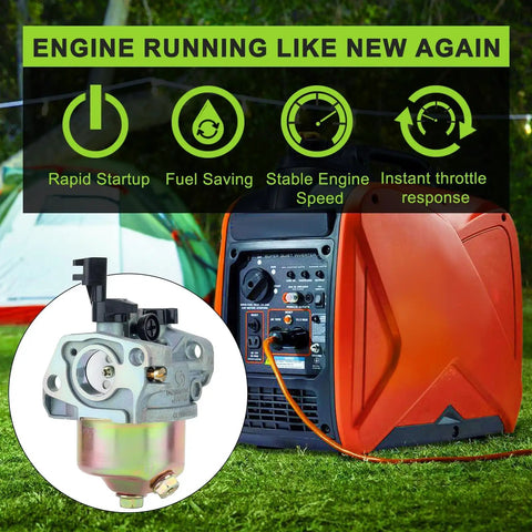 Carburetor for Predator Generators, Fits 212cc And 208cc 6.5HP 7HP Engines with fuel filter display and generator