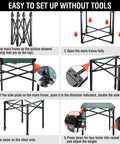 Setup guide for Portable Folding Camping Square Table With Carry Bag Ultralight Aluminum Construction Adjustable Height Ideal For Outdoor Adventures Like Camping Picnic Beach Tailgating Backyard BBQ Compact Sturdy Easy To Carry
