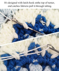 4 Pack Point Loop Turner Sewing Tools Set With Tongue Crochet And Latch Hook For Beads Belts Strips DIY Accessories Carbon Steel Durable Tools For Quick Threading And Seam Finishing, loop turner in knit fabric