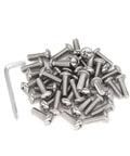 Rock Solid 304 Stainless Steel Machine Screws 20 Pack Quarter Inch By Twenty Threads with Phillips Pan Head and rust proof fasteners.