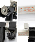 Box Resizer Tool With Scoring Wheel For Cardboard Boxes And Shipping Boxes, close-up of scoring wheel and measuring guides