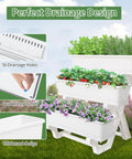 Two In One Three Tier Vertical Garden Planter Stand With Tray For Indoor And Outdoor Use, herbs, strawberries, flowers visible