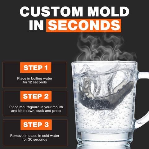 Custom Fit Mouth Guard For Football And Boxing Boil And Bite Moldable Mouthpiece For Lacrosse Hockey MMA And More