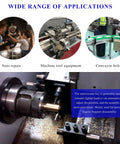 Woodruff key assortment kit with semicircular carbon steel keys in 10 sizes for gears and shafts; installed on lathe