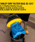 Reusable Dry Filter Bag For 1-5 Gallon Wet Dry Vacuums 3 Pack Compatible With SL18129 SL18130 SL18133 SL18136 SL18301-4B SL18115P SL18115