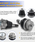 Zinc Nickel Alloy Front Upper And Lower Ball Joints Kit For Chevy Silverado 1500 Suburban 1500 Tahoe Avalanche Express 1500 Escalade 4WD AWD OE Replacement K6540 K6541 front ball joint with neoprene boot