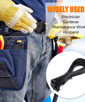 Heavy Duty Zip Ties 200 Lb 36 Inch Extra Long Cable Ties Wide 0.35 Inch Nylon Straps For Outdoor Use in tool belt of worker