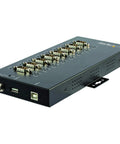 Heavy Duty 8 Port Serial Hub USB To RS232 RS422 RS485 Adapter Rock Solid Industrial DB9 Converter with locking plugs