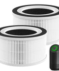 2 Pack HEPA Replacement Filters For Fillo Halo Mooka Allo Air Purifiers Compatible With Afloia 3 In 1 Filtration Quick Swap