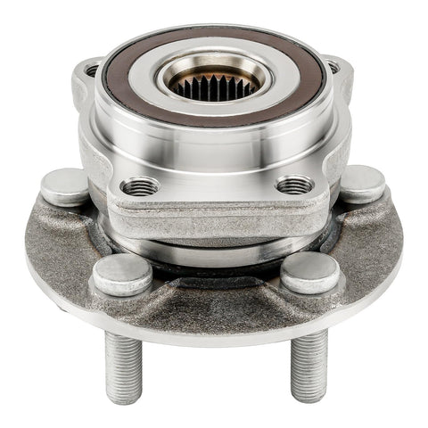 Front Wheel Hub And Bearing Assembly For 2005-2014 Subaru Outback And Legacy 5 Lug With ABS 4 Hole Flange Front Left Or Right Replacement Replaces 513220 High Quality Wheel Bearing Kit