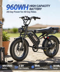 Powerful 1500W Fat Tire Electric Bike For Adults With Dual Suspension, 48V Battery Connected for Charging