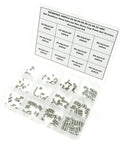 300Pcs Internal Hex Drive Cup Point Set Screws Assortment Kit In 304 Stainless Steel UNC Threads Includes Sizes 2 56 4 40 6 32 8 32 And 12 Varieties For Quick Hardware Fixes For DIYers displayed in a compartmented box.