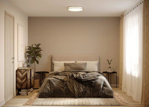 17 Inch LED Flush Mount Ceiling Light In Brushed Nickel, Crazy Bright 2291 Lumens, 36 Watt Replacement For Three 60W Incandescents, Dimmable With Most Triac Dimmers, Simple Install, Modern Look