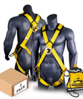 Monsoon Safety Harness 2 Pack With Four D-Rings Front Chest Side And Back D-Rings Shoulder Padding ANSI Tested OSHA Compliant