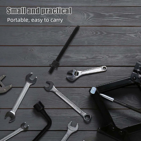 Crankshaft Belt Removal And Pulley Puller Tool Kit For Vehicle Engine Repair with wrenches and pulley puller tools on wooden surface