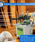 Heavy Duty Fully Automatic Circular Saw Blade Grinder For 100 To 800Mm Blades with keypad control and cooling system.