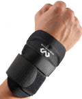 Adjustable Wrist Brace With Dual Elastic Straps For Maximum Support Heavy Duty Work And Sports Wrist Guard on hand