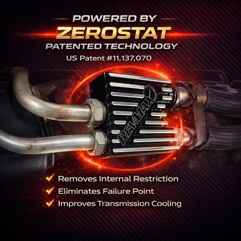 68RFE Thermal Bypass Valve Upgrade Kit For 2013 To 2018 Ram 2500 And 3500 6.7L Cummins with ZeroStat technology and patent details