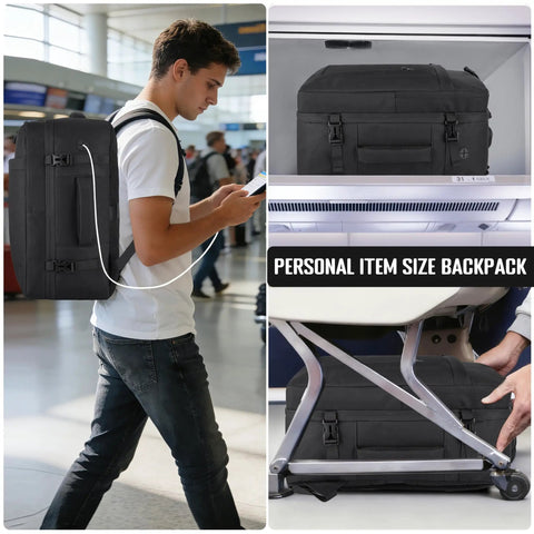 Under Seat Travel Backpack For Men And Women Airline ✓