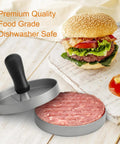 Burger Press With 150 Patty Papers Nonstick Patty Maker for grillin burgers on the grill or stove, with aluminum patty press.