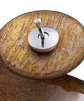 USZWBY Bathroom Vessel Sink Vanity Tempered Glass Vessel Bowl Sink Round Brown countertop sink bowl with pop up drain.