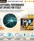 Upgraded Windshield Repair Kit For Chips And Cracks Fast Fix With Pro Grade High Pressure Resin Injection And Nano Resin