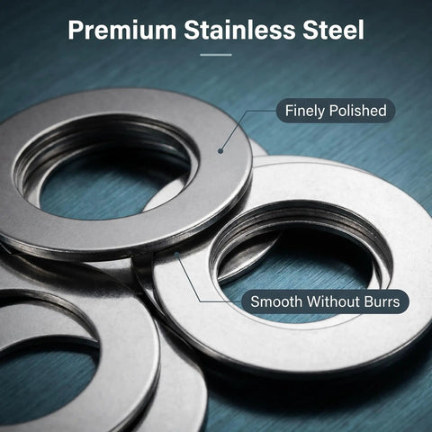 80 Piece M4 Steel Shim Washer Kit With Ultra Thin Spacer Inserts For Electronic Repair And Model Building, Slick Thickness Choices From.1 To.5 Millimeter Keep Adjustments Dead On While Cutting Through The Hassle