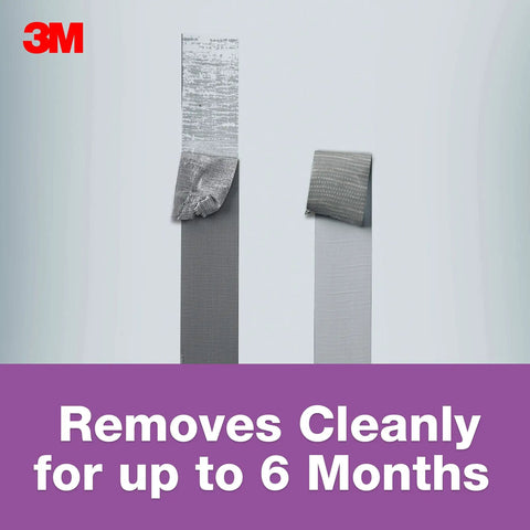 Two strips of No Residue Duct Tape 1.88 Inch By 20 Yards Grey 2420A Heavy Duty Adhesive, showing clean removal after 6 months.
