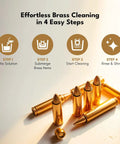 Effortless brass cleaning steps with Pro Grade Ultrasonic Brass Cleaning Solution Super Concentrate For Jewelry And Metal Parts 1 Qt Bottle Biodegradable Formula Safe For Ultrasonic Cleaners Ideal For Brass Jewelry And Antiques Coins And Craft Projects
