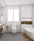 Bathroom featuring the Oil Rubbed Bronze 4 Piece Bathroom Accessory Set With Concealed Screws And 24 Inch Towel Bar, 8.25 Inch Toilet Paper Holder