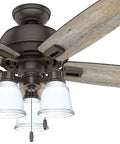 Clear Ceiling Fan Glass Shade Replacement Bell Shape Two And One Eighth Inch Fitter Four And Five Eighths Inch Diameter