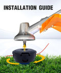 Installation guide for Tap And Go Trimmer Head Replacement For Husqvarna T35 525L 525LS 535LS 535LST 522L 326L 324L 223L 224L 325LX 525LK M10X1.25 LH Easy Ground Tap Feed Replaces 537388101 And 578446301