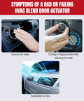 Symptoms of failing HVAC Air Blend Door Actuator for Chrysler Dodge Jeep Ram