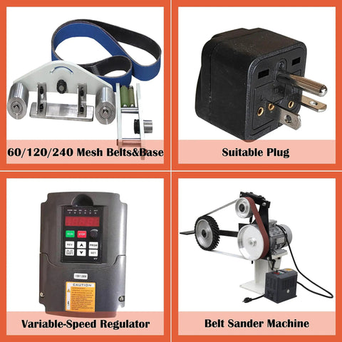 Heavy Duty 1500W Bench Belt Sander Variable Speed Vertical Horizontal Sanding Tool for Precision Metalworking components and parts