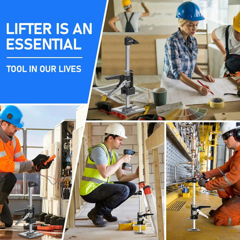 Heavy Duty Arm Lift Jack Duo Pack Moves Loaded Furniture Like A Charm Handles 440 Lbs with professional installation scenes in home repair.
