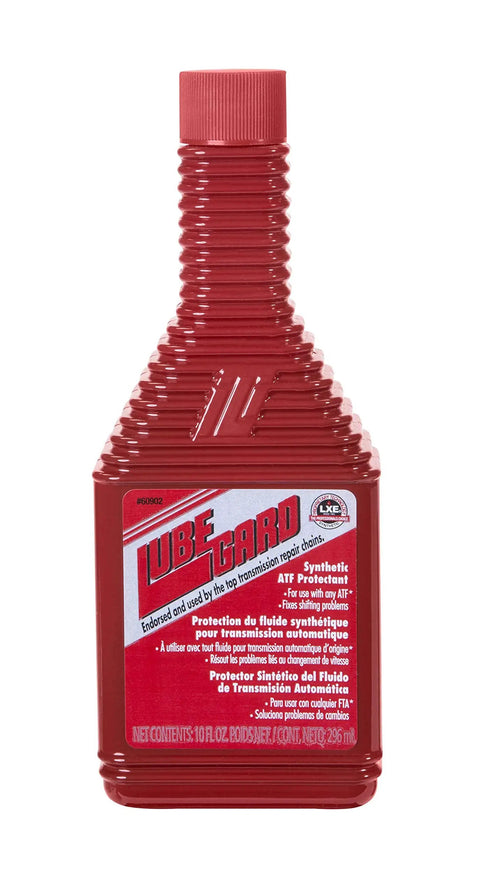 Top Shelf Automatic Transmission Fluid Protectant And ATF Gear Oil Additive Universal 10 Oz Bottle with red fluid for smooth shifting.