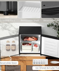 Keep Your Stash Ice Cold With This Sick 1.1 Cu Ft Countertop Freezer That Masters Tiny Spaces For Dorm Rooms And Apartments While Delivering Crisp Adjustable Cooling And Modern Silver Style with removable shelf and ice tray.