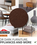 X Protector Felt Furniture Pads 181 Piece Ultra Large Set For Hardwood And Laminate Floors image showing dark brown pad for furniture.