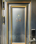 3 Inch House Mailbox Numbers Copper Finish Door Address Sign Stickers for Apartment Office Home Yard Outdoor or Business Decoration