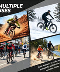 Cyclists riding on various terrains using All In One Bike Chain Tool Kit For Six Seven Eight Speed Chains With 126 Link Replacement Chain Breaker