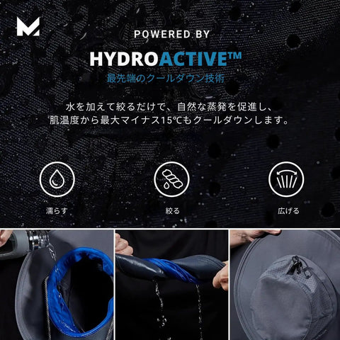 HydroActive technology demonstration on Cooling UPF Vented Performance Hat for Workouts Golf and Running Unisex One Size Cap.
