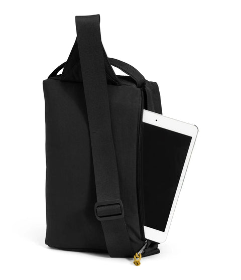 Berkeley Field Bag Water Repellent Finish Vintage Style Travel Essential Sling with tablet in side pocket and adjustable strap