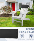 Two Pack Outdoor Chaise Lounge Headrest Pillows With Adjustable Straps Water Resistant Patio Pillows for Recliners Beach and Pool Loungers Office Chairs Comfy All Weather.