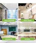 Collage of office buildings, retail stores, universities, and schools, suitable for 13W CFL Double Tube Light Bulb With G24Q-1 4-Pin Base