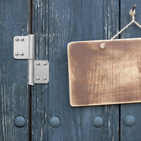 4 Pack Aluminum Alloy Heavy Duty Lift Off Door Hinges For Bathroom And Toilet Doors on blue wooden door