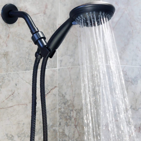 6 Function High Pressure Handheld Shower Kit With Hose And Mount Easy Install Boost Low Water Pressure For Baths In Oil Rubbed Bronze Finish